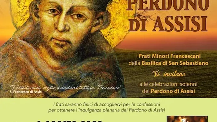 Il “Perdono di Assisi” a San Sebastiano l'1 e 2 agosto - Chiesa