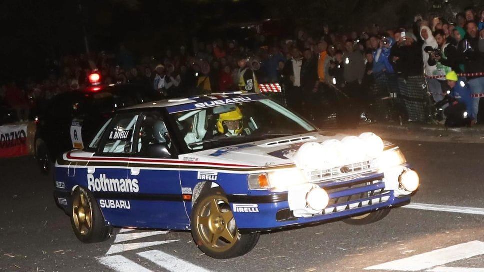 La Subaru Legacy guidata da Marco Bertinotti a San Marino