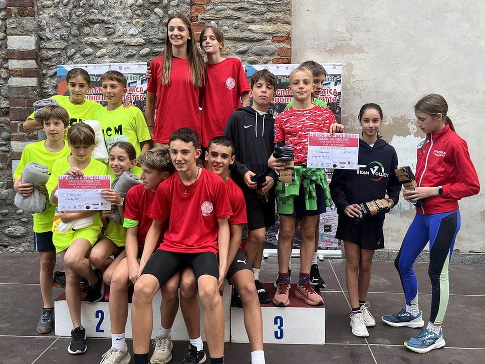 La premiazione della staffetta scolastica