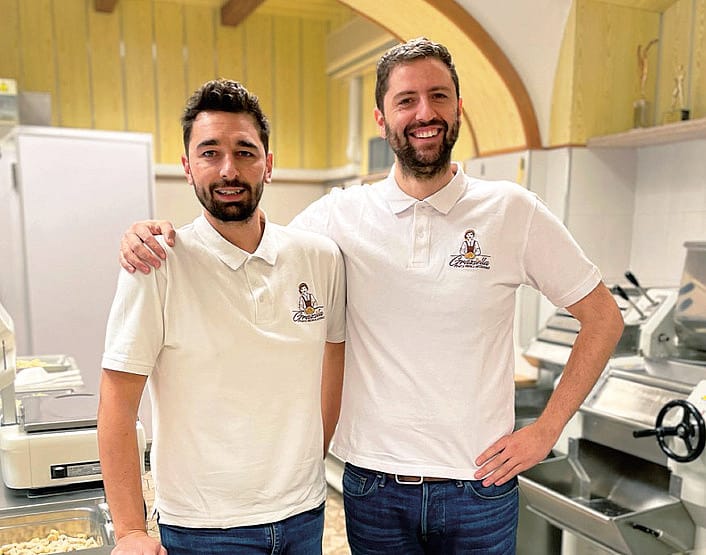 Alessandro Canova e Attilio Borrione partner di Pasta fresca Graziella