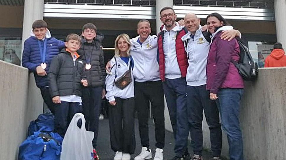Nelle due foto gli atleti di Kwan Biella al Dolomiti Open Nelle due foto gli atleti di Kwan Biella al Dolomiti Open