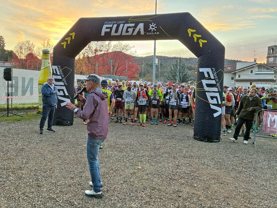 La partenza del trail lungo La partenza del trail lungo