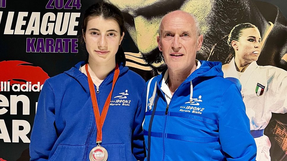 Marta Buono e il maestro Maurizio Feggi