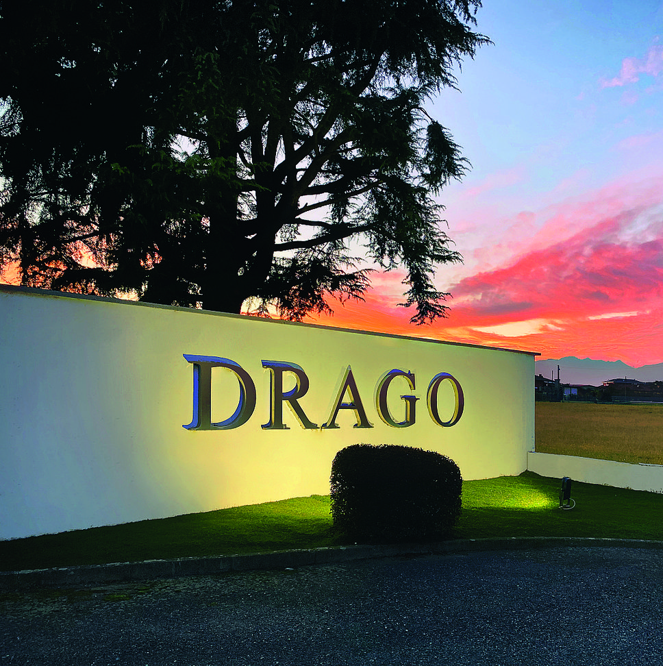 L’ingresso dello stabilimento di Drago Lanificio a Verrone