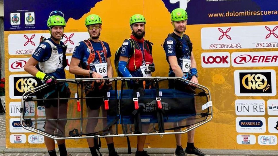 La squadra biellese che ha terminato ai piedi del podio assoluto: Stefano ed Emanuele Comerro, Stefano Boario e Luca Arnodo