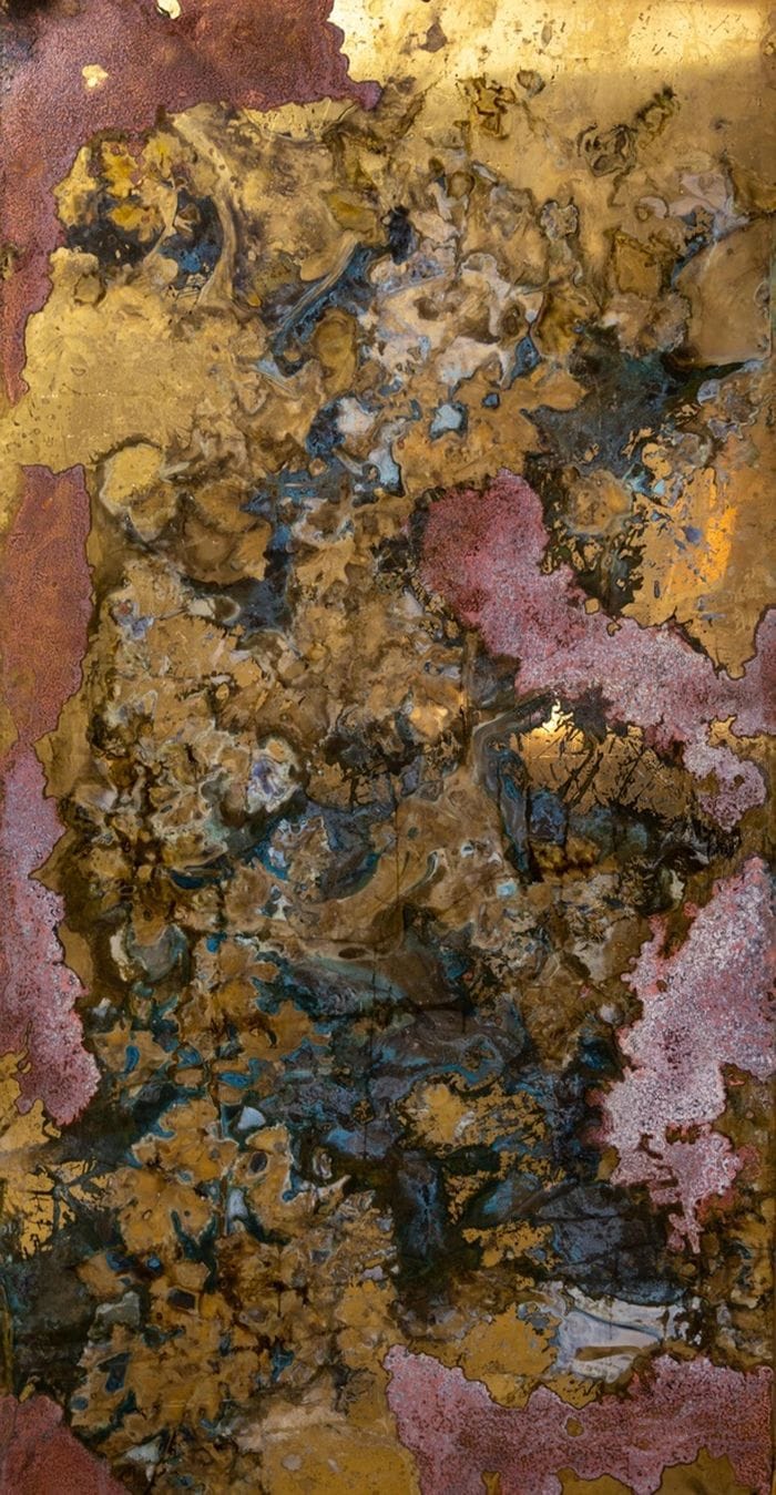 Vitis Vinifera, 2023, ossidazione e incisione su ottone