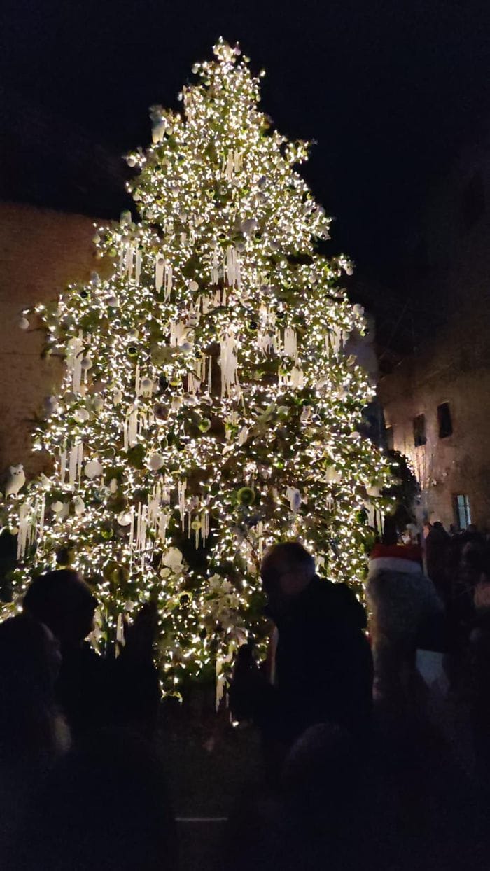 Il grande albero del Borgo di Babbo Natale