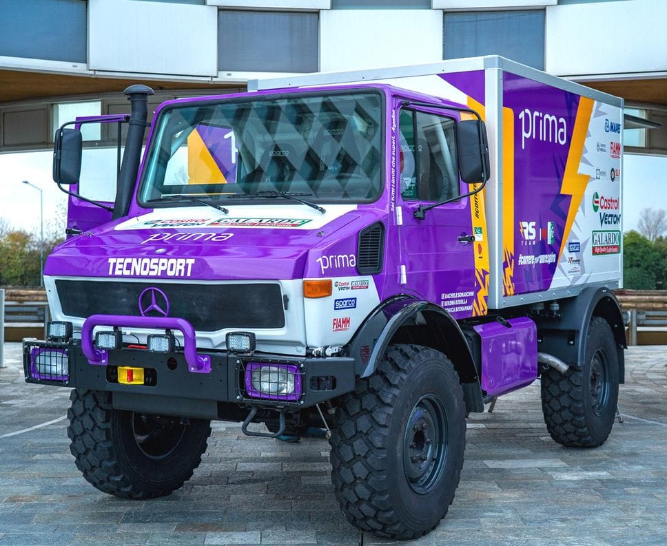 Il camion con cui affronteranno la gara