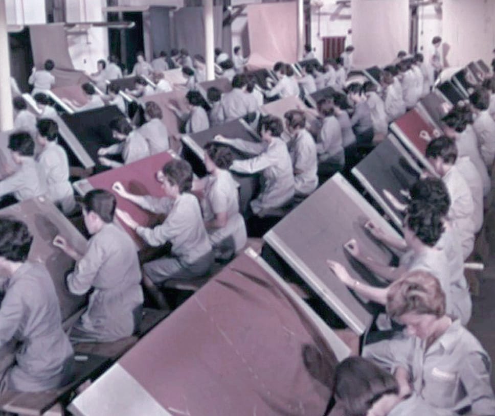 Una sequenza d’epoca tratta dal video «Un futuro c’è stato» di Pellegrini, Spina e  Mosca