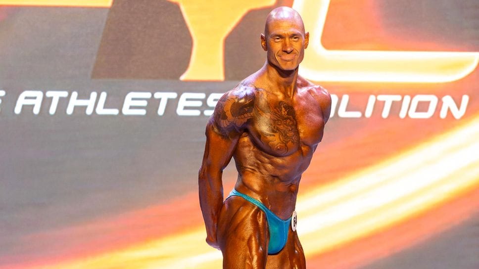 Paolo Garizio durante la gara mondiale a Houston