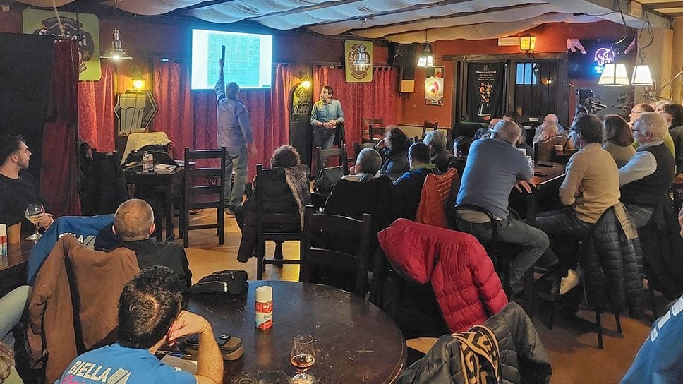 Un’immagine della serata al Lorien Pub di Biella