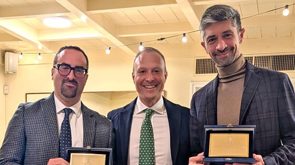 La premiazione di Davide Tovo  e Enrico Teglia