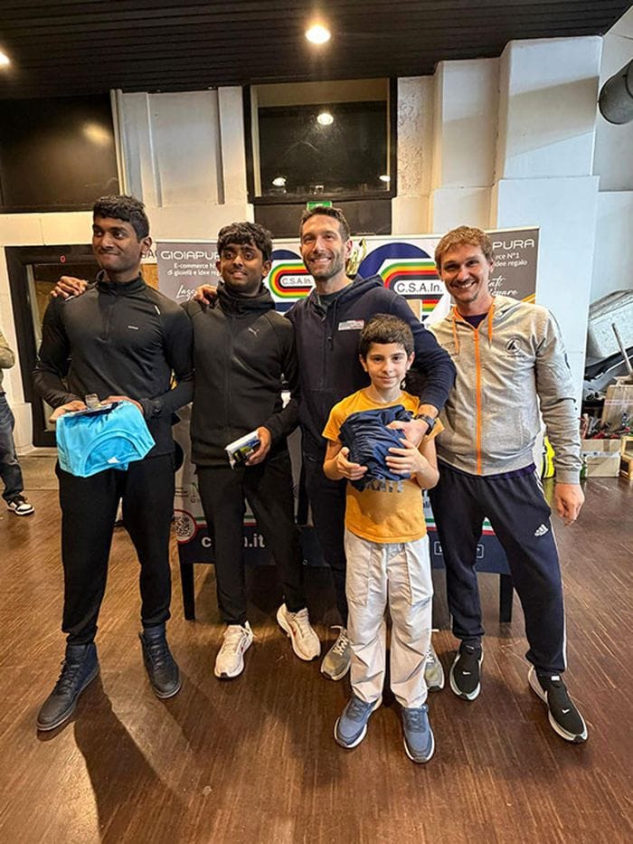 Quinti classificati Biella Squash Chevaliers