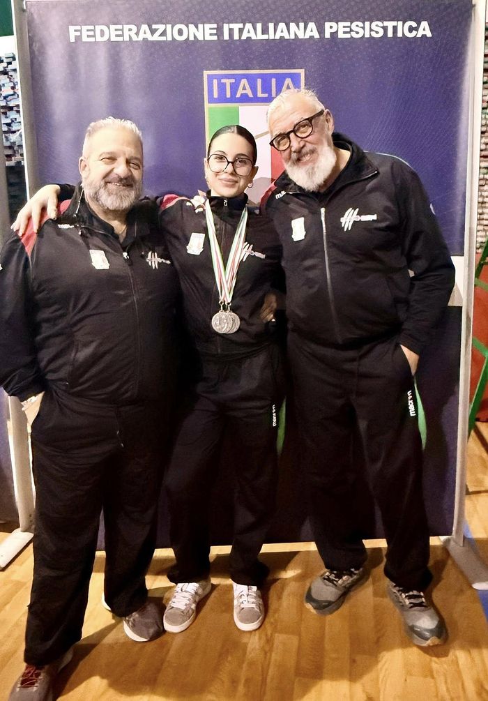 Noemi Intermite insieme ai coach Marangon  e Sirio