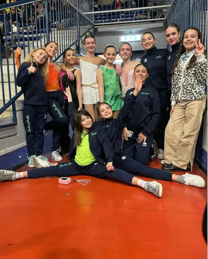 Il gruppo atlete alla gara promozionale AICS a Biella