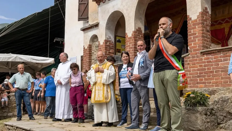 Un momento della patronale Un momento della patronale