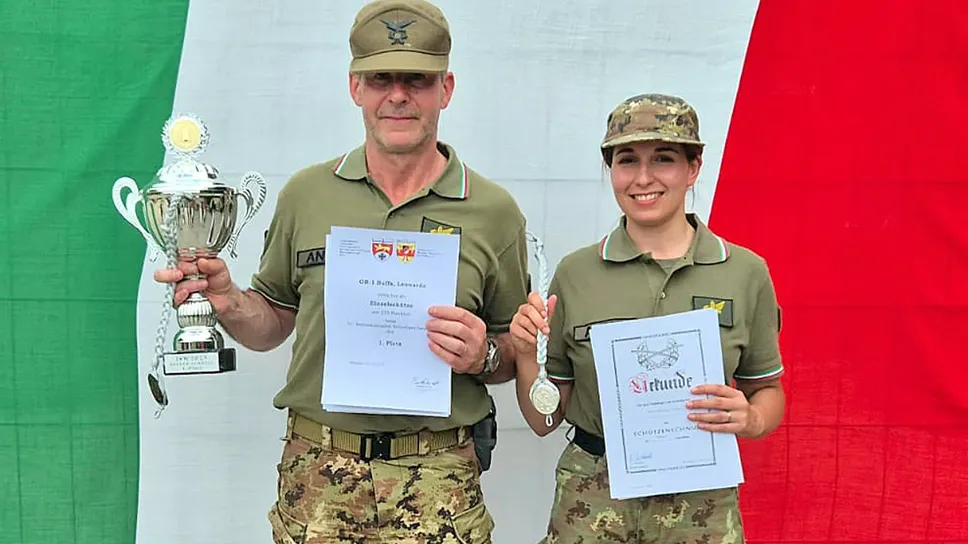 Leonardo Buffa e Chiara Bellione della sezione di Biella dell’ANVG Leonardo Buffa e Chiara Bellione della sezione di Biella dell’ANVG