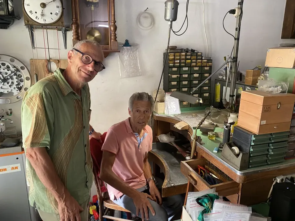 Alberto e Andrea Coda nel laboratorio