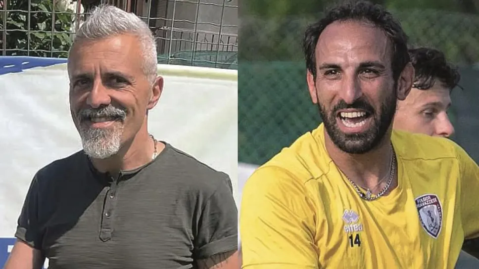 Pier Luca Peritore, mister Cossato, e Valerio Virga, mister Fulgor Chiavazzese Ronco Valdengo Pier Luca Peritore, mister Cossato, e Valerio Virga, mister Fulgor Chiavazzese Ronco Valdengo