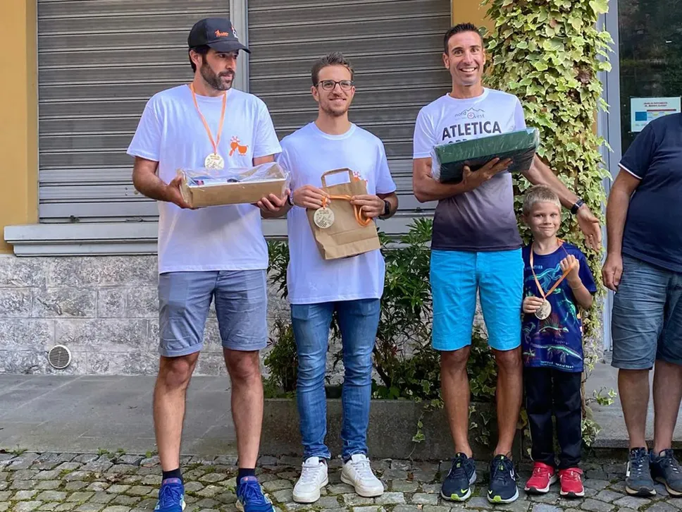 Il podio del Trittico maschile