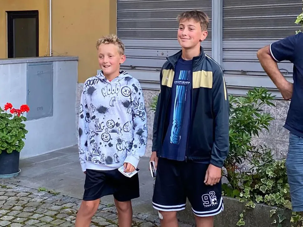 I due atleti Under 13 finisher del Trittico