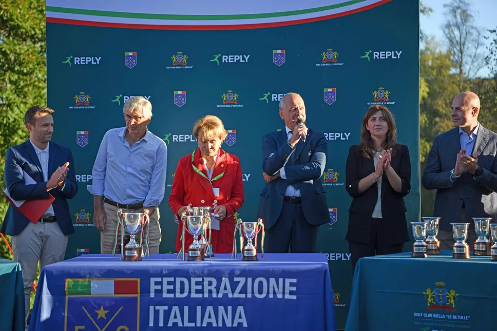 Un momento durante la premiazione
