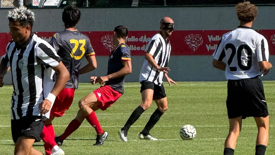Un momento dell’amichevole a Montjovet tra Biellese e Bra Un momento dell’amichevole a Montjovet tra Biellese e Bra