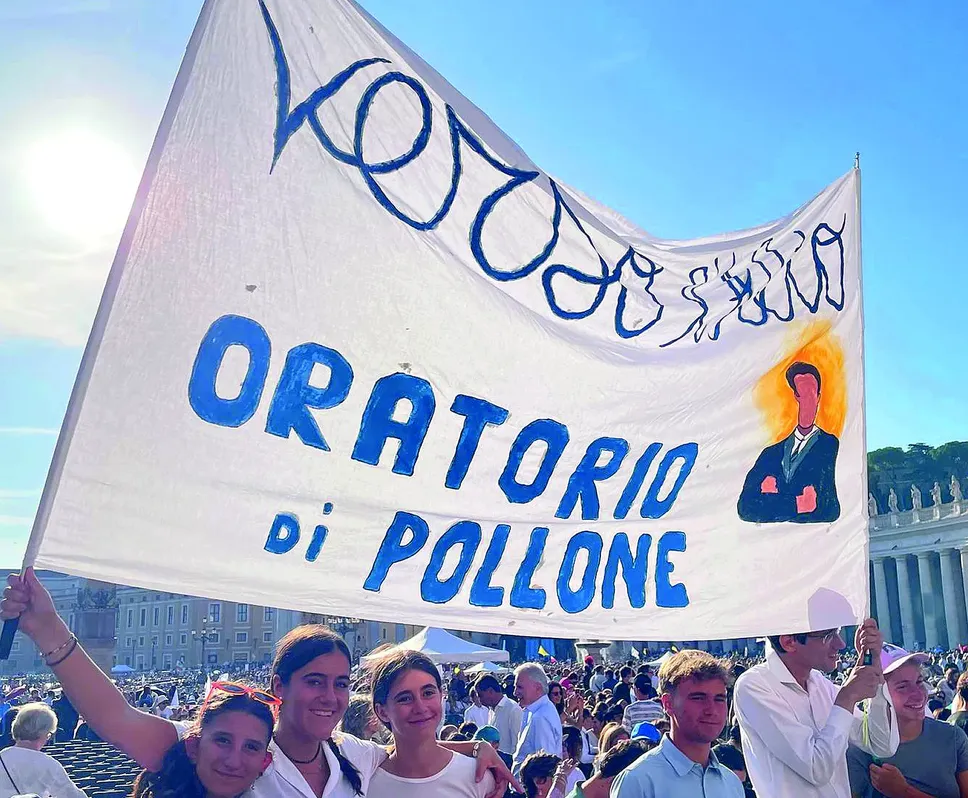Lo striscione di Pollone Lo striscione di Pollone
