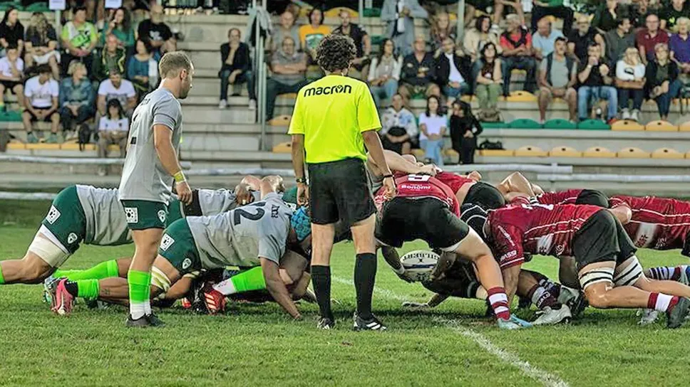 Una momento del match tra Biella e Valorugby