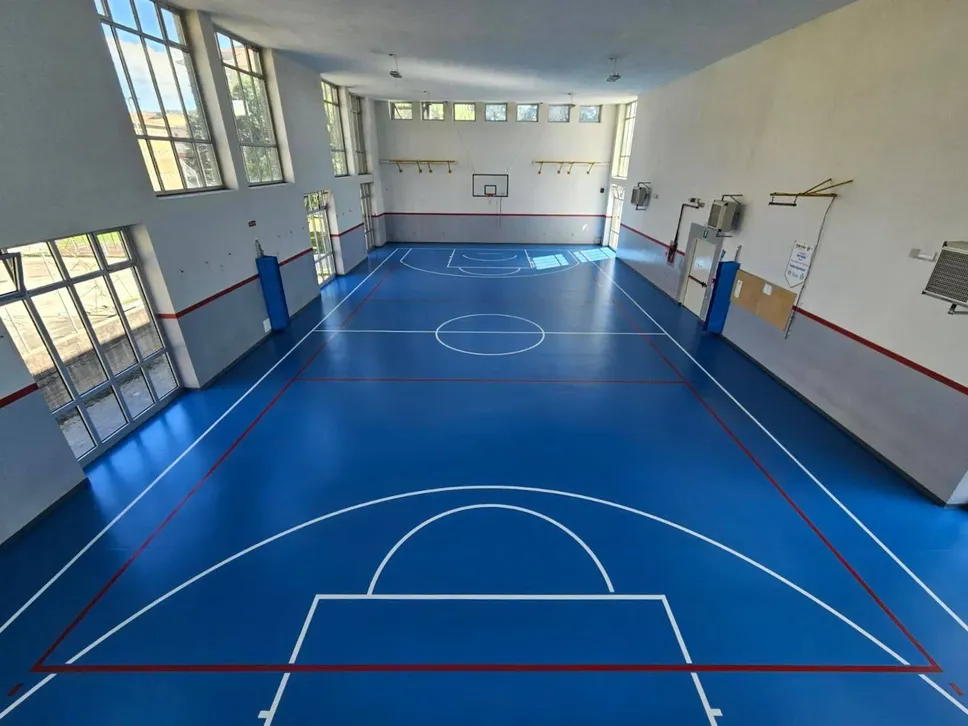 La palestra dopo gli interventi La palestra dopo gli interventi