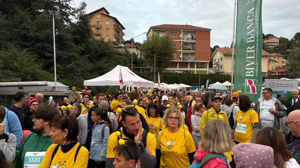 Partecipanti alla Pigiama Run: un grande successo nonostante il maltempo