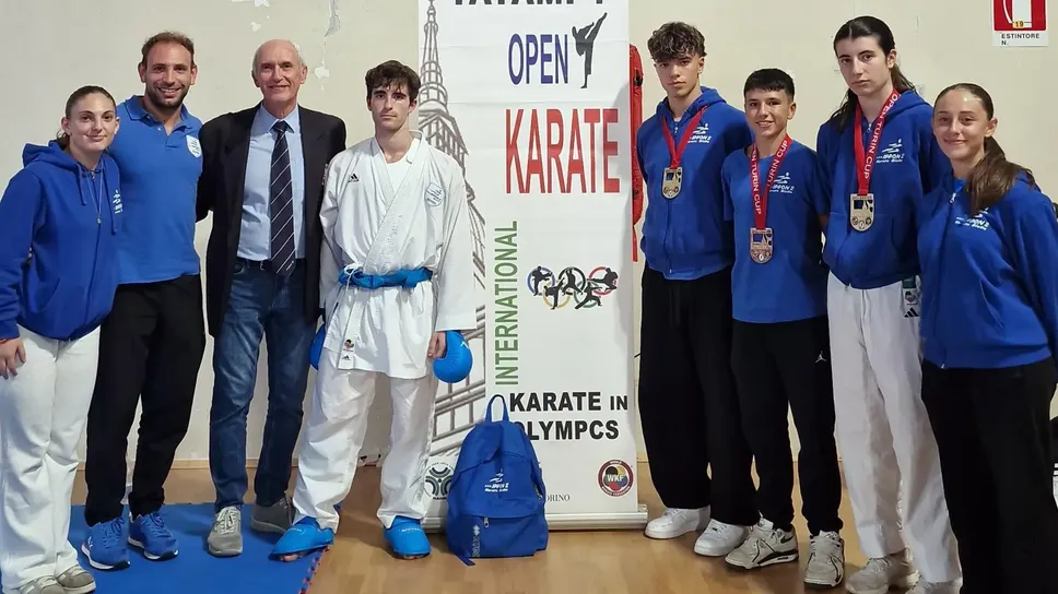 Atleti e tecnici di Ippon2 a Torino, impegnati nelle categorie Cadetti, Junior, Under 21 e Seniores