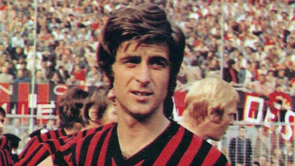 Gianni Rivera in una foto d’epoca
