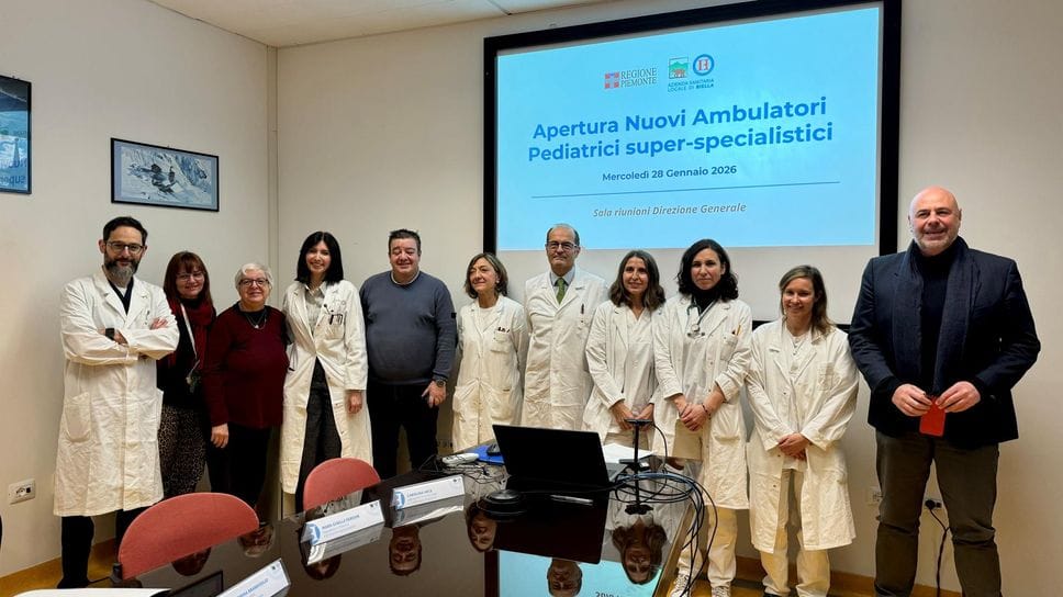 La presentazione dei nuovi ambulatori pediatrici con l’équipe di Paolo Manzoni