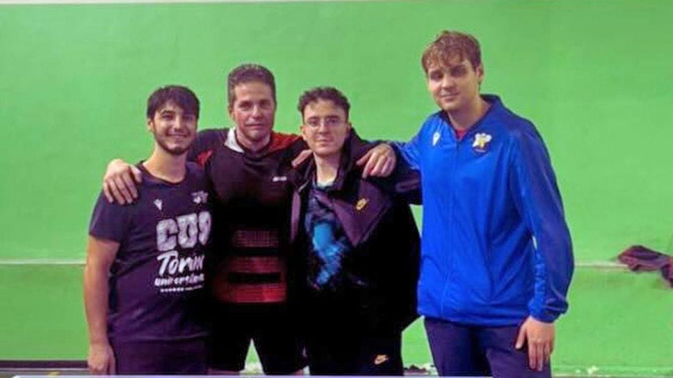 David Dabbicco (terzo da sinistra) al Memorial Pierino Mazzetto