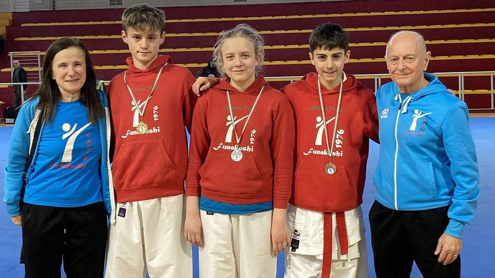 Raffaella Dragotta,  Davide Ramella Pralungo,  Aurora Pavanetto,Gregorio Seracini e il maestro  Damiano Rovatti