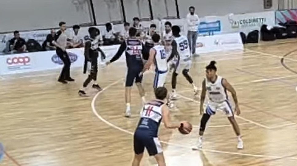 Un’immagine della partita giocata a Novara