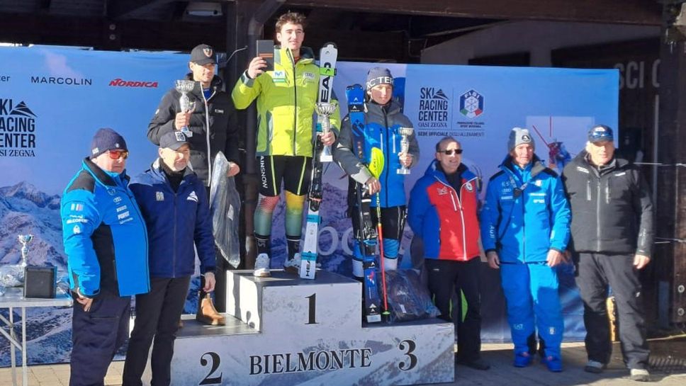 Il podio del trofeo Oasi Zegna