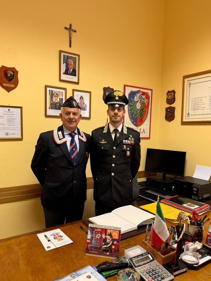 Visita del maggiore Marco Grasso all’Associazione nazionale carabinieri