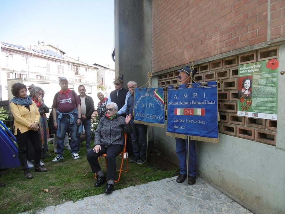 L’intitolazione delle targhe alle due staffette partigiane