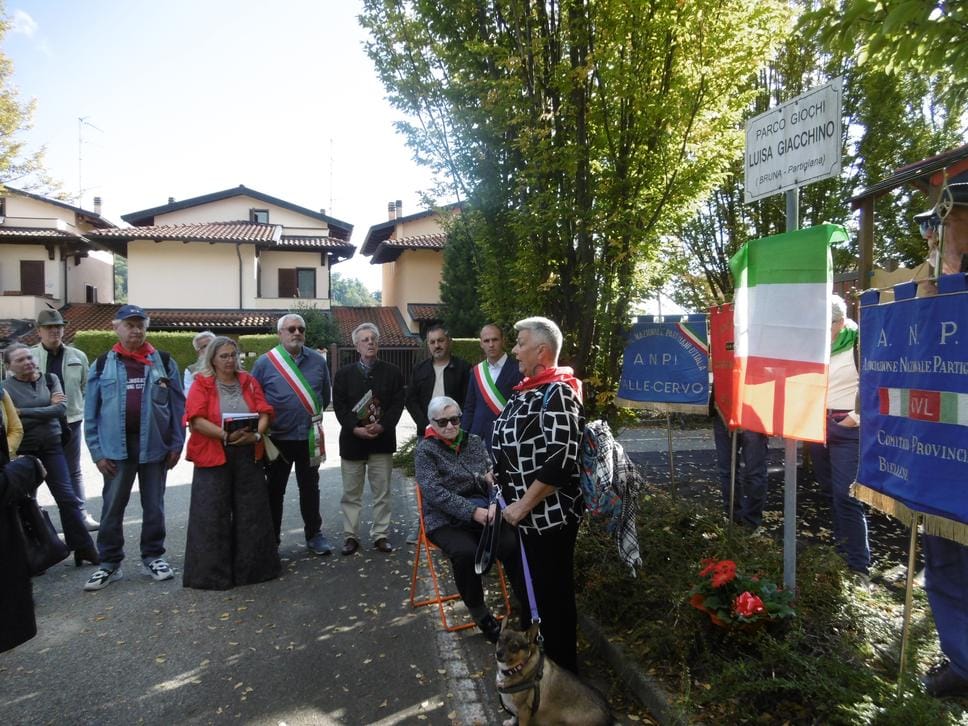 L’intitolazione delle targhe alle due staffette partigiane
