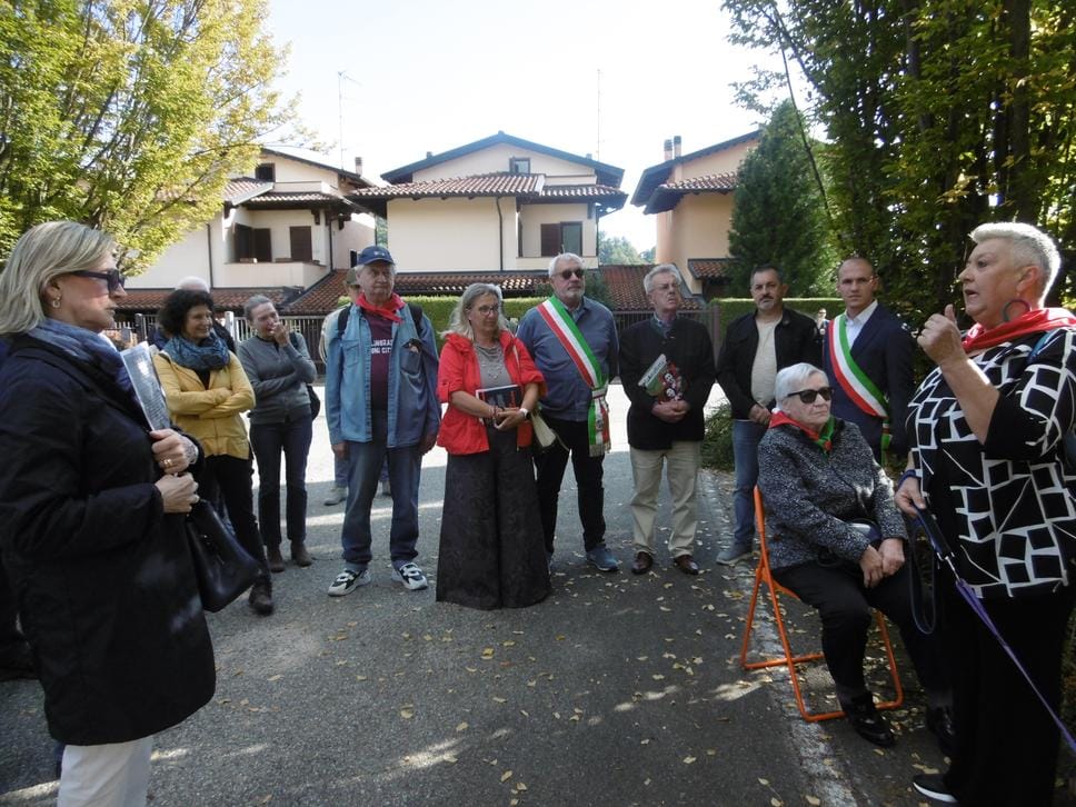 L’intitolazione delle targhe alle due staffette partigiane
