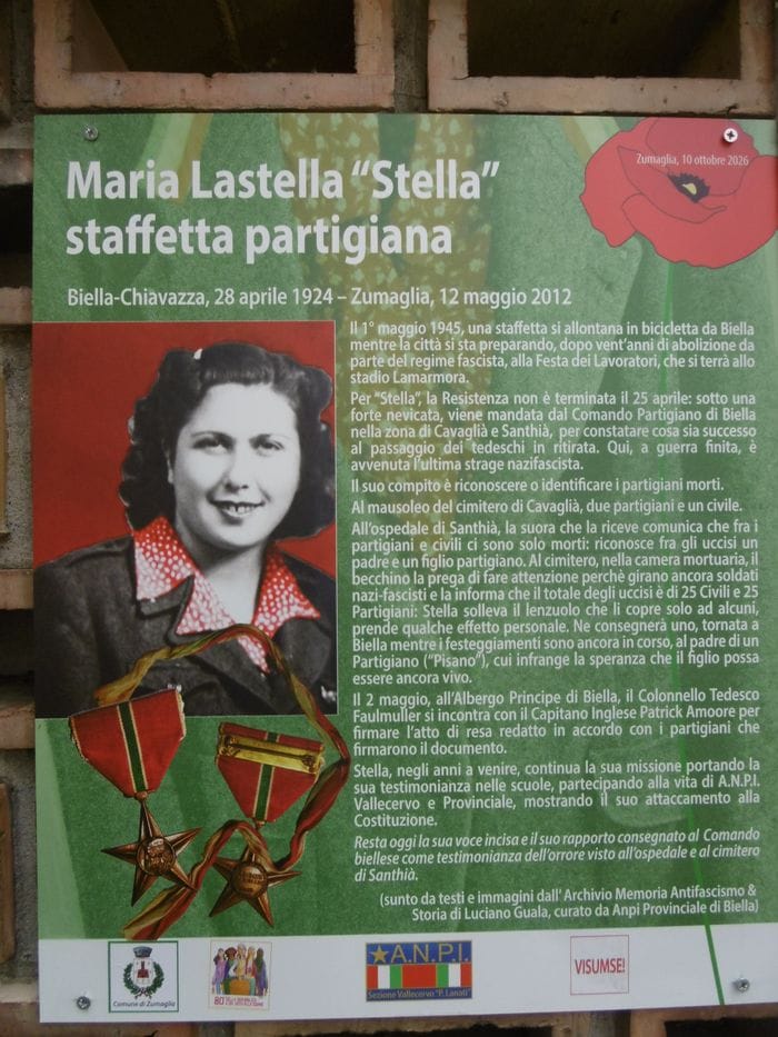 L’intitolazione delle targhe alle due staffette partigiane