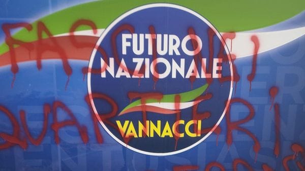 Vandalizzata la sede di Biella di Futuro Nazionale