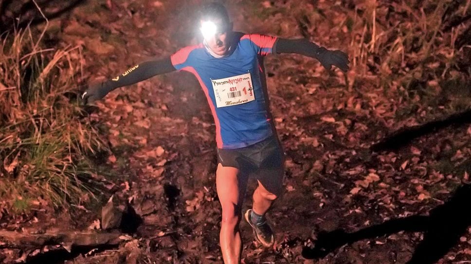 Federico Magagna lungo il percorso