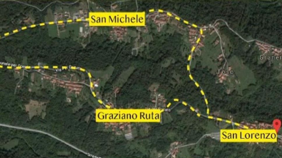 La mappa del percorso