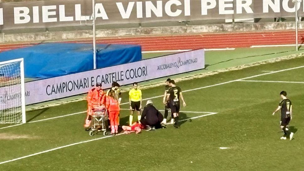 De Mori soccorso dai sanitari: ha dovuto ricorrere alle cure dell’ospedale di Biella