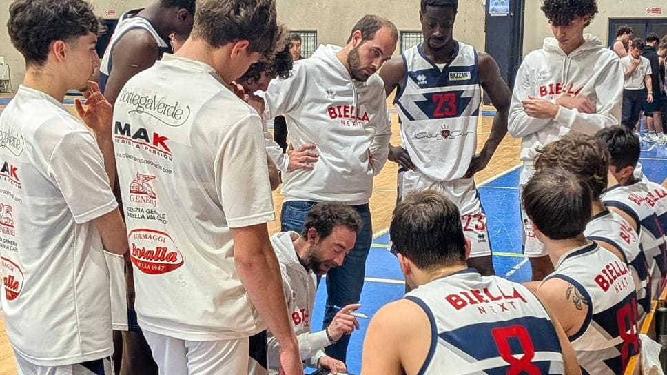 Biella Next durante un time out