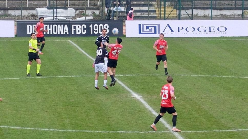 Un momento del match