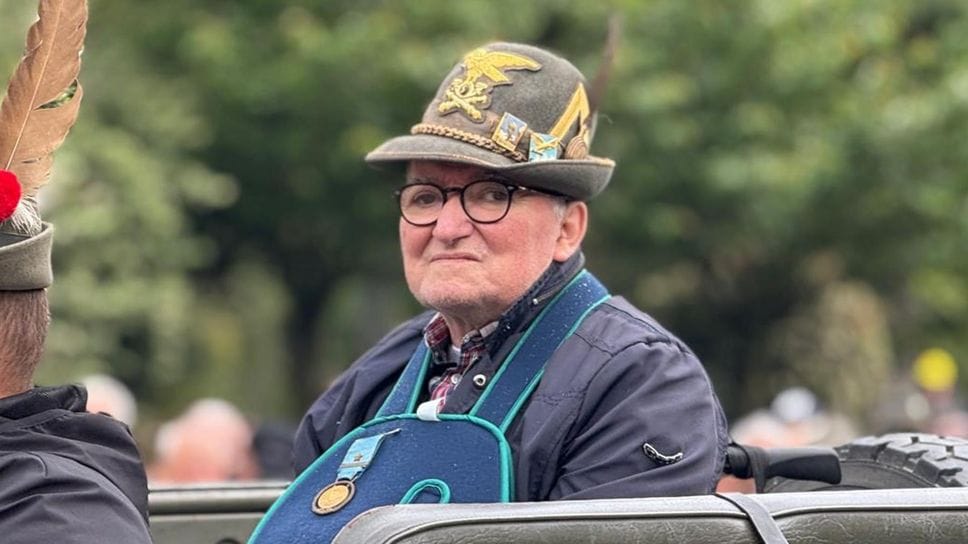 Giulio Salivotti all’Adunata degli alpini